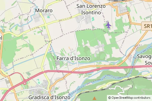 Mapa Farra d'Isonzo