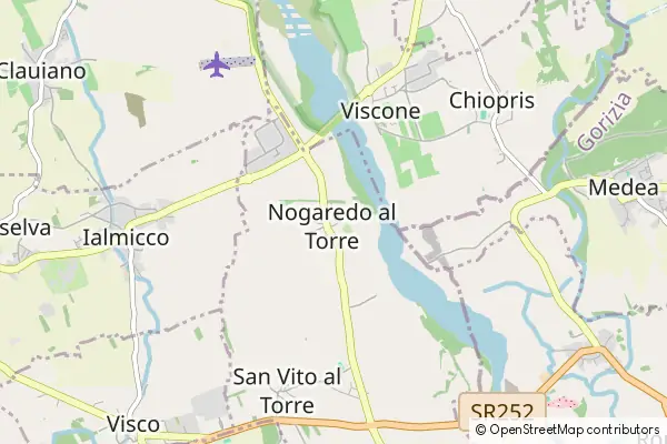 Mapa Nogaredo al Torre