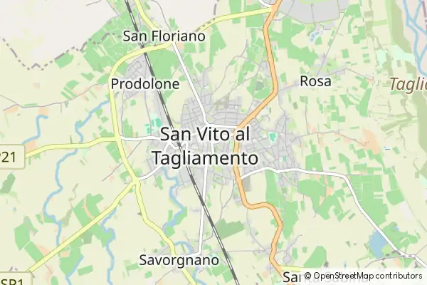 Mapa San Vito al Tagliamento