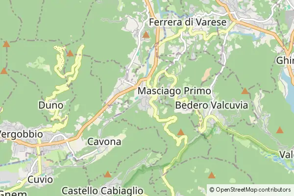 Mapa Rancio Valcuvia