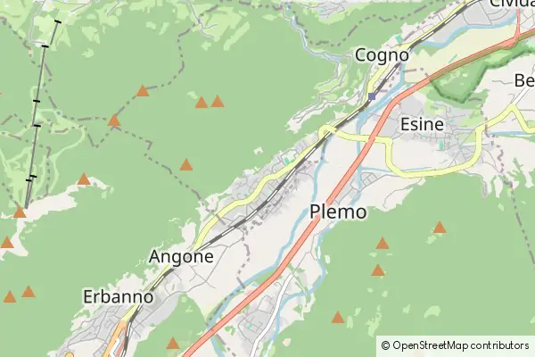 Mapa Piancogno