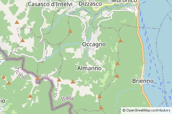 Mapa Schignano