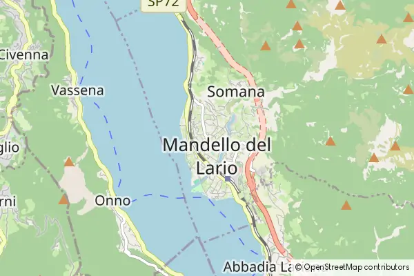 Mapa Mandello del Lario