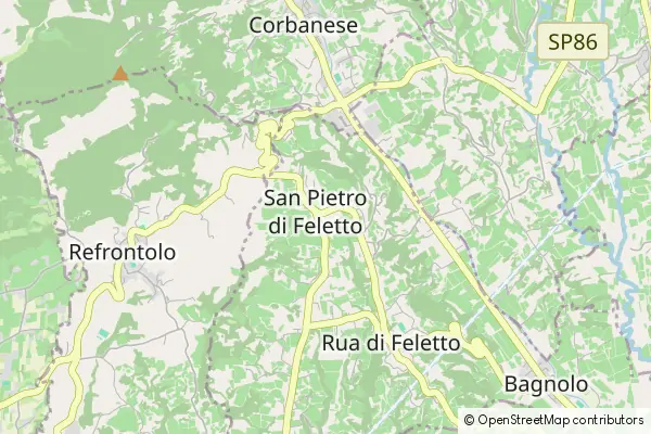 Mapa San Pietro di Feletto