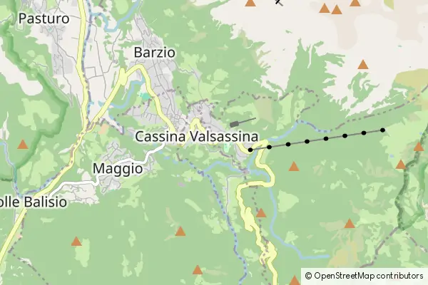 Mapa Cassina Valsassina