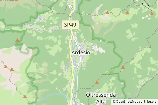 Mapa Ardesio