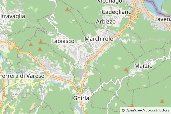 Mapa Cugliate-Fabiasco