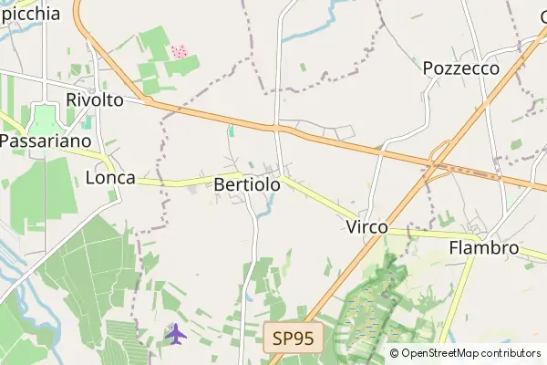 Mapa Bertiolo