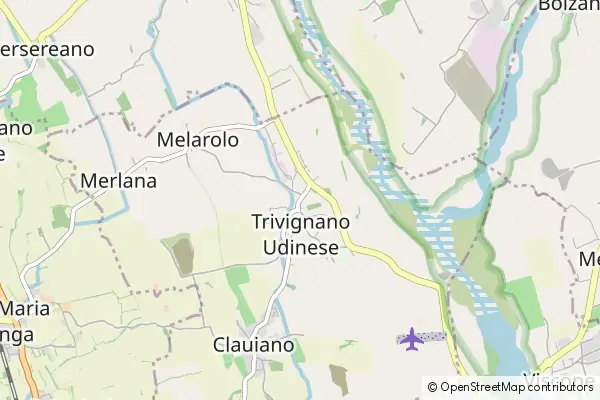 Mapa Trivignano Udinese