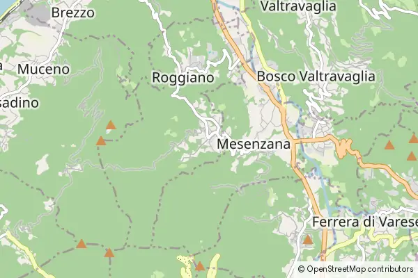 Mapa Brissago-Valtravaglia