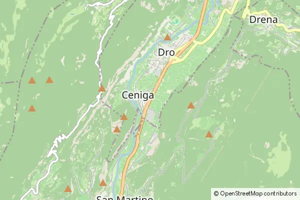 Mapa Ceniga