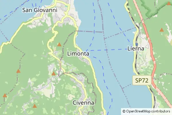 Mapa Oliveto Lario