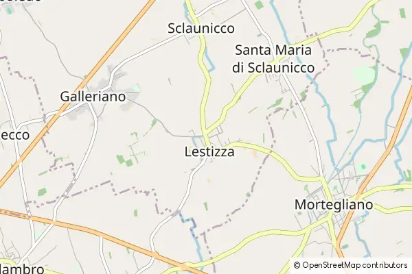 Mapa Lestizza