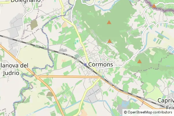 Mapa Cormons