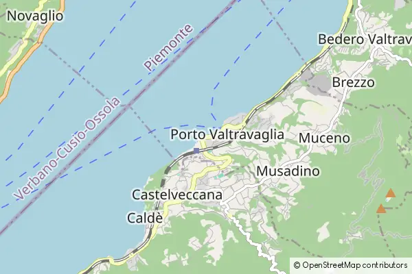 Mapa Porto Valtravaglia