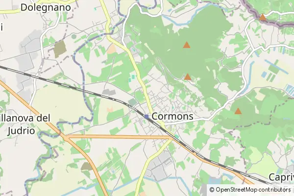 Mapa Brazzano di Cormons