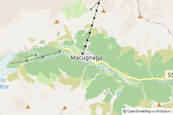 Mapa Macugnaga