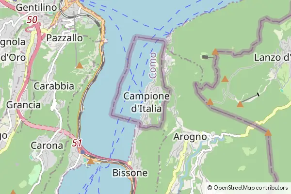 Mapa Campione d'Italia