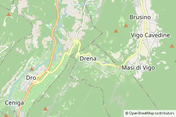 Mapa Drena