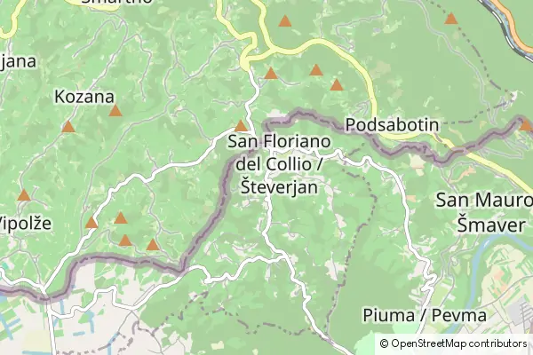 Mapa San Floriano del Collio