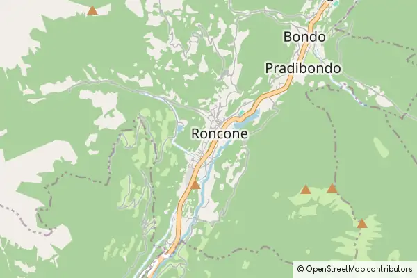 Mapa Roncone