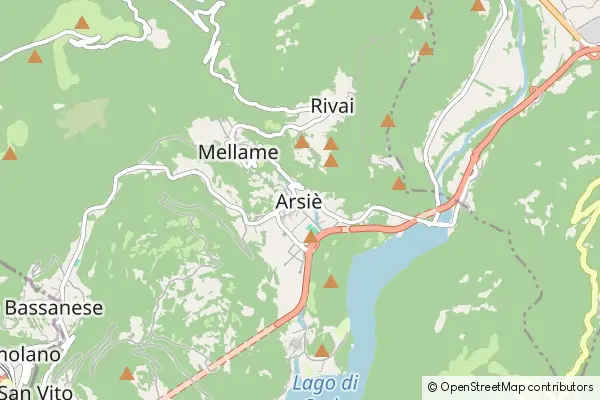 Mapa Arsiè