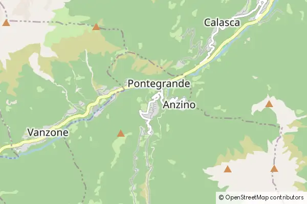 Mapa Bannio Anzino