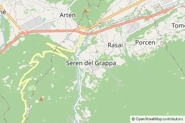 Mapa Seren del Grappa