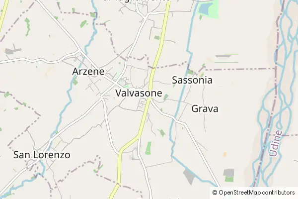 Mapa Valvasone