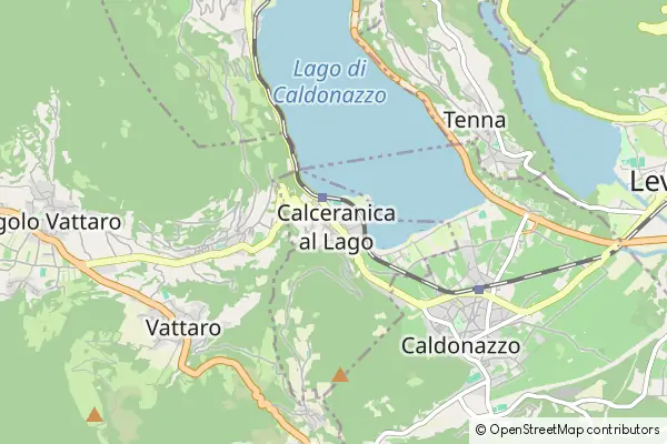 Mapa Calceranica al Lago