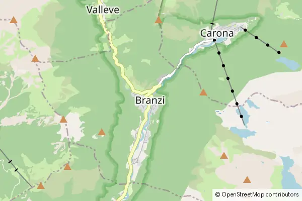 Mapa Branzi