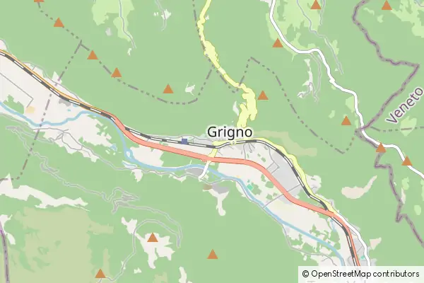 Mapa Grigno