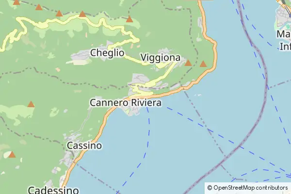 Mapa Cannero Riviera