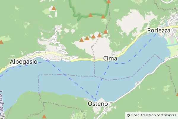 Mapa Cressogno