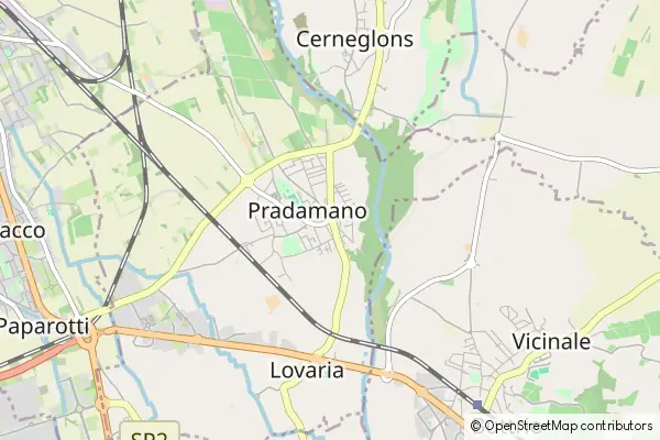 Mapa Pradamano