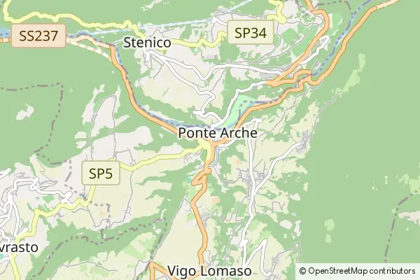 Mapa Ponte Arche