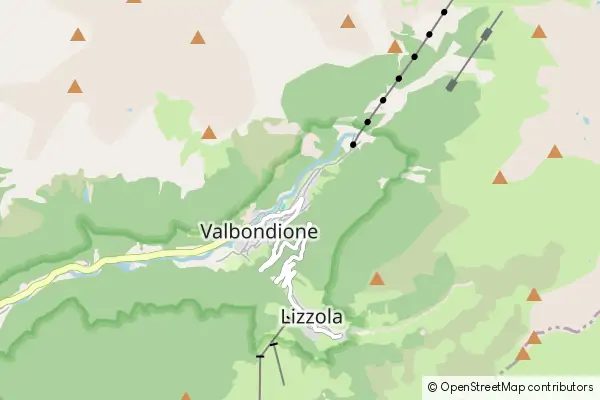 Mapa Valbondione