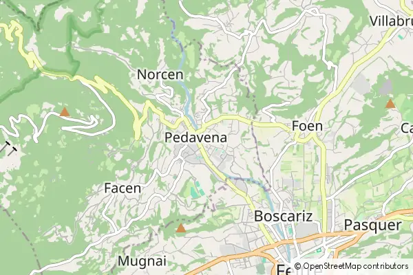 Mapa Pedavena