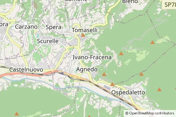 Mapa Ivano Fracena