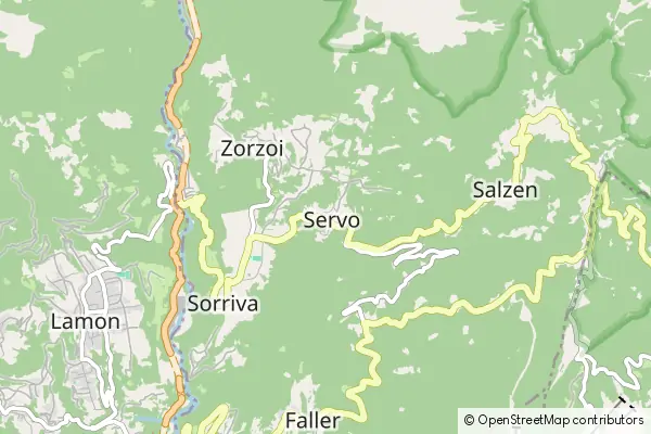 Mapa Sovramonte