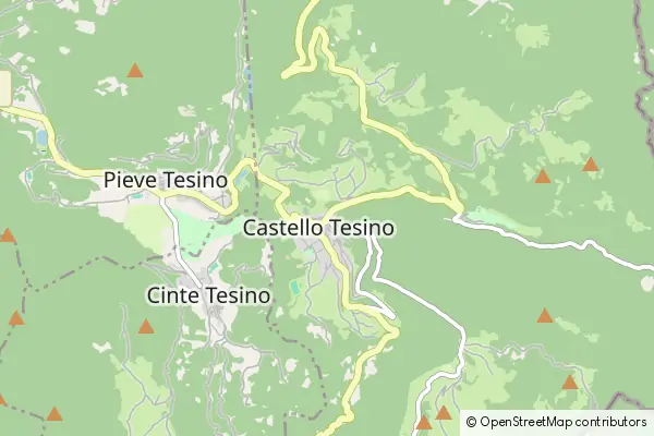 Mapa Castello Tesino