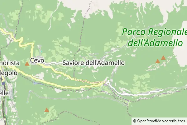 Mapa Saviore dell'Adamello