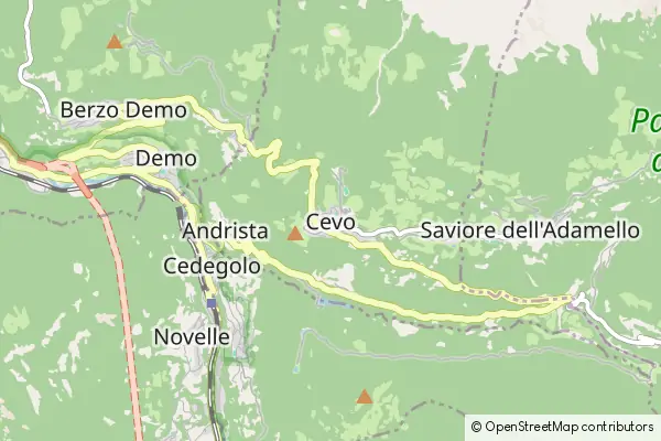 Mapa Cevo