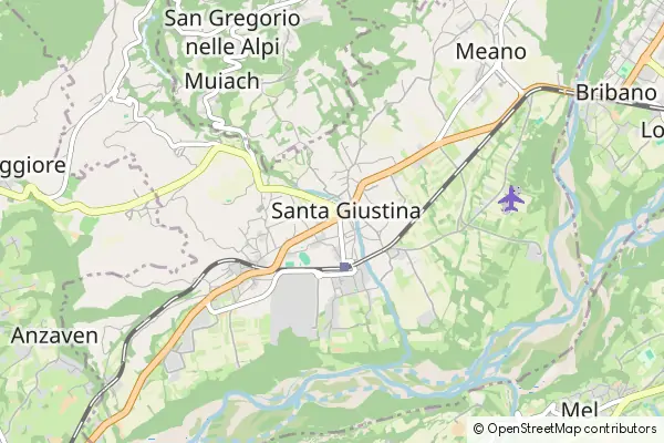 Mapa Santa Giustina