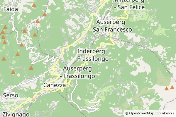 Mapa Frassilongo