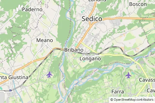 Mapa Bribano