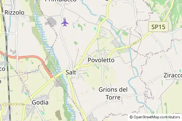 Mapa Povoletto