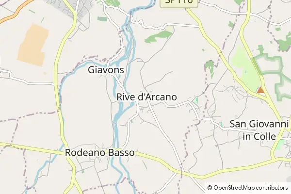 Mapa Rive d'Arcano