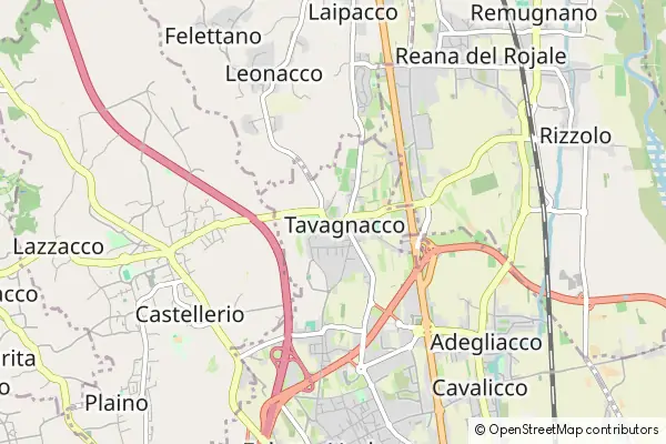 Mapa Tavagnacco