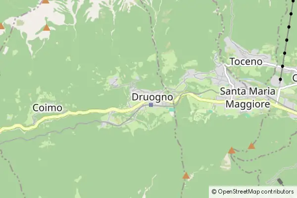 Mapa Druogno